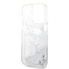 Karl Lagerfeld Hardcase Glitter iPhone 14 Pro Max Strieborná Karl Head