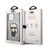 Karl Lagerfeld Hardcase Glitter iPhone 14 Pro Max strieborné vločky Ikonik
