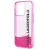 Karl Lagerfeld Hardcase Liquid Glitter iPhone 14 Pro Max ružová