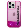 Karl Lagerfeld Hardcase Liquid Glitter iPhone 14 Pro Max ružová