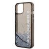 Karl Lagerfeld Hardcase Liquid Glitter iPhone 14 Elong strieborný