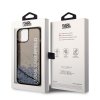 Karl Lagerfeld Hardcase Liquid Glitter iPhone 14 Elong strieborný