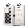 Karl Lagerfeld Hardcase Liquid Glitter iPhone 14 Pro Monogram strieborná