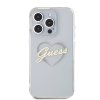 Guess Hardcase IML Heart iPhone 16 Pro priehľadný