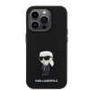 Karl Lagerfeld Silicone iPhone 15 Pro Ikonik ružový