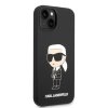 Karl Lagerfeld Silicone puzdro iPhone 14 Plus čierne Ikonik