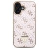 Guess Hardcase 4G Triangle Metal Logo iPhone 16 Biely