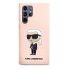 Karl Lagerfeld Silicone puzdro Samsung Galaxy S23 Ultra ružová Ikonik