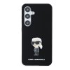Karl Lagerfeld Silicone puzdro Samsung Galaxy S24 Ikonik Metal Pin ružové