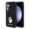 Karl Lagerfeld Silicone puzdro Samsung Galaxy S24 Choupette ružová