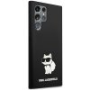 Karl Lagerfeld Silicone puzdro Samsung Galaxy S24 Ultra Choupette čierne