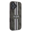 Guess Hardcase 4G Printed Stripes MagSafe iPhone 16 Plus hnedý