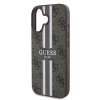 Guess Hardcase 4G Printed Stripes MagSafe iPhone 16 Hnedá