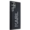 Karl Lagerfeld 3D Design Samsung Galaxy S23 Ultra čierne trblietavé logo