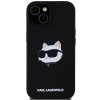 Karl Lagerfeld Silicone MagSafe iPhone 15 Plus Choupette Head fialový