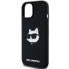 Karl Lagerfeld Silicone MagSafe iPhone 15 Plus Choupette Head fialový