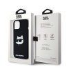 Karl Lagerfeld Silicone MagSafe iPhone 15 Plus Choupette Head fialový