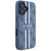 Guess Hardcase 4G Printed Stripes MagSafe iPhone 16 Modré