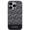 Guess GCube Stripes MagSafe iPhone 15 Pro Max čierny