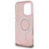Guess IML Rhinestones MagSafe GUHMP16LPFTDTEP iPhone 16 Pro ružová