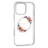 Guess IML Flowers Wreath MagSafe iPhone 16 Pro priehľadný