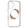 Guess IML Flowers Wreath MagSafe iPhone 16 Plus priehľadný