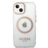 Guess Metal Outline MagSafe GUHMP15MHTRMD iPhone 15 Plus zlatá