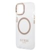 Guess Metal Outline MagSafe GUHMP15MHTRMD iPhone 15 Plus zlatá