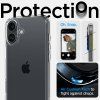 Spigen Ultra Hybrid iPhone 16 priehľadný obal