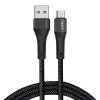Lito Data Cable LD14 USB na Type-C Rýchlonabíjací 60W 480Mbps Nylon 1m Čierna