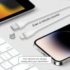 Lito Dátový kábel LD03L USB na Lightning Rýchle nabíjanie 2.4A 1m Biela