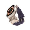 Techsuit remienok pre Apple Watch 1-11 SE Ultra 42-49mm titánová strieborná fialová
