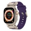 Techsuit remienok pre Apple Watch 1-11 SE Ultra 42-49mm titánová strieborná fialová