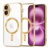 Techsuit Luxury Crystal MagSafe pre iPhone 16 Plus zlatý