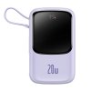 Baseus Power Bank Qpow Pro PPQD030005 20000mAh 20W fialová