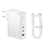 Baseus nabíjačka GaN5 Pro CCGP100202 140W 2xTypeC USB 1m White