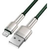 Baseus Cafule Metal CALJK-A06 Lightning kábel 1m 2.4A Green