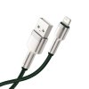 Baseus Cafule Metal CALJK-A06 Lightning kábel 1m 2.4A Green