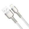 Baseus Dátový kábel Cafule Series Metal USB to Lightning 2.4A 1m Biely