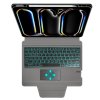 Techsuit KeyTab Pro Ochrana displeja RGB klávesnica iPad Pro 13 Čierna