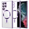 Techsuit Luxusný Krištáľový MagSafe Samsung S22 Ultra Svetlofialový
