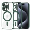 Techsuit Luxusný Krištáľový MagSafe iPhone 15 Pro Tmavozelený