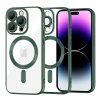 Techsuit Luxusný Krištáľový MagSafe iPhone 14 Pro Max Tmavozelený