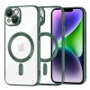 Techsuit Luxusný Krištáľový MagSafe iPhone 14 Plus Tmavozelený
