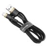 Baseus Dátový kábel Cafule USB to Lightning 2.4A 1m Black Gold