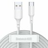 Baseus Kábel TZCATZJ-02 USB na Type-C Rýchlonabíjanie 40W 1.5m Biely