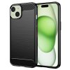 Techsuit Karbón Silikón Kryt iPhone 15 Plus Čierny