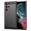 Techsuit Karbon Silikón Samsung Galaxy S22 Ultra Čierny