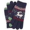 Techsuit Dotykové rukavice Raindeer ST0002 Vlnené Modré
