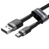 Baseus Dátový kábel Cafule CAMKLF-CG1 USB na Micro-USB 2m Sivý čierny